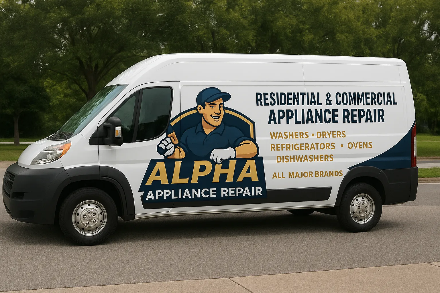 Appliance repair van